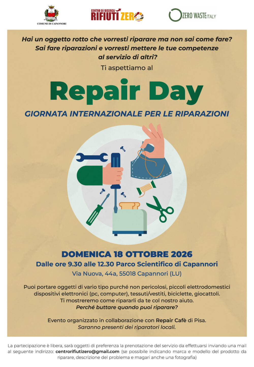 Repair day Capannori